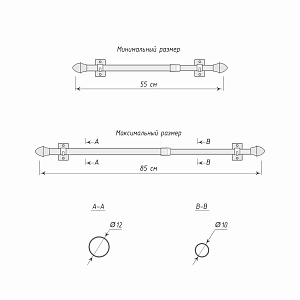 изображение карниз-кафе «каролина» сатин на olexdeco.ru