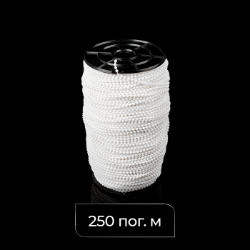 Цепь управления пластиковая 4,5х6,0 мм Белая (Бобина 250 п.м.)