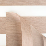 Рулонная штора «UNI 2 День-Ночь» фурнитура Белая. Ткань коллекции «Саванна» Шампань