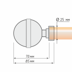 Наконечник «Шар Люкс» (25 А)