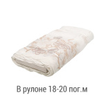 Ткань для штор-кафе коллекция «Butterfly» бежево-серый (На отрез высота 45см)