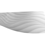 фото декоративная планка багетная «волна» белый в интернет-магазине Олексдеко