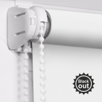 Рулонная штора «Мини» Селена Blackout/Белый