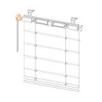 Привод вращения «Мадрид» 1:1 со стопорным кольцом 5х5 мм Белый (OLEXDECO)