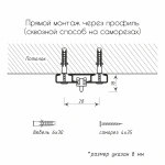 Карниз 2+1 однорядный без клипсы Черный (L=440 см бегунок)