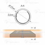 Труба гладкая 25 мм (БГ 360 составная по центру)