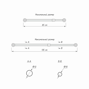изображение карниз-кафе «аризона» белый на olexdeco.ru