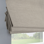 Римская штора белый подъем. мех. инд. размер «Лен» Оливково-серый (Вена)