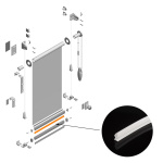 Уплотнитель отвеса рулонных штор Белый, Бобина