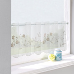 Штора-кафе «Romantik» мокка высота 30см (Ширина 125см)