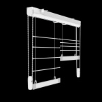 фото карниз для двойной римской шторы «мадрид» белый в интернет-магазине Олексдеко