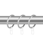 Кольцо 25 круглое с крючком упак. 10 шт (ХМ)