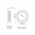 Люверсы «Малые» упак. 10 шт (28 А OLEXDECO)