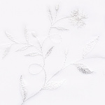 Штора-кафе «Romantik» молоко высота 30см (Ширина 125см)