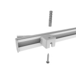 фото профильный карниз для штор «велкро» без крючков в интернет-магазине Олексдеко