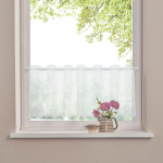 Штора-кафе «Butterfly» молоко высота 30см (Ширина 311см)