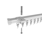 фото профильный карниз для штор «отель» белый в интернет-магазине Олексдеко