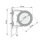 Рулонная штора «Мини День-ночь» Соло/Белый (58 x 160)