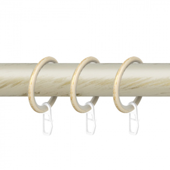 Кольцо 25 круглое с пластиком и крючком упак. 10 шт (БЗ)