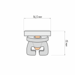 Блокада винтовая для шины потолочной упак. 100 шт (Пластик)