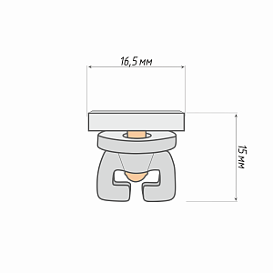 изображение блокада винтовая для шины потолочной упак. 100 шт на olexdeco.ru