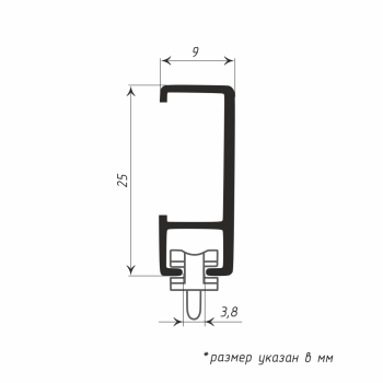 изображение профильный карниз для штор «универсал» белый на olexdeco.ru