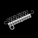 Бегунок на шнуре поворотный LD1 «Волна» шаг 80 мм узкий паз