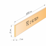 Отвес алюминиевый черный 25х3 мм
