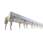 фото двухрядный потолочный алюминиевый карниз в интернет-магазине Олексдеко