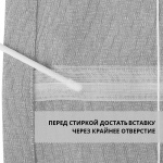 Римская штора белый подъем. мех. инд. размер «Валенсия» BO Пудра («Мадрид»)