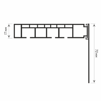 изображение декоративная планка багетная «дубы» медь шоколад на olexdeco.ru