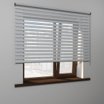 Рулонная штора «MGS День-Ночь» фурнитура Коричневая. Ткань коллекции «Саванна» Муссон