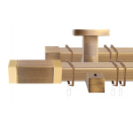 Двухрядный потолочный карниз для штор «Квадро» (20 А 200)