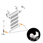 Натяжитель лески рулонной шторы «Мини» на распашную створку окна упак. 100 шт (Белый)