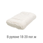 Ткань для штор-кафе коллекция «Flowers» молоко (На отрез высота 30см)