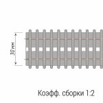 Лента шторная «Карандашная складка» 908/30/1/tr