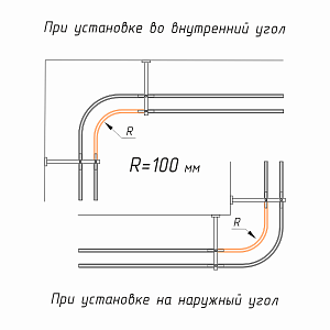 изображение поворот для профиля «лайн» на olexdeco.ru