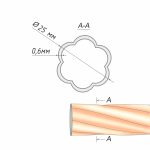 Труба твистер 25 мм (З 300)