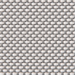 Рулонная штора «Moncada» ø38 фурнитура Белая. Ткань коллекции «Скрин Виши» Бело-серый