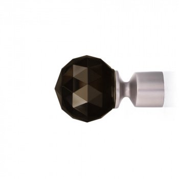 изображение наконечник «морано блэк» ø16 мм хром матовый на olexdeco.ru