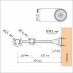 Кронштейн «Открытый II 25/16» (ХМ)