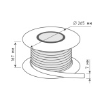 Лента-фиксатор клеевая ПП 7 х 0,6 мм 500 пог.м