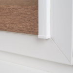 Рулонная штора «UNI 2 День-Ночь» фурнитура Белая. Ткань коллекции «Саванна» Корица