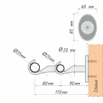 Кронштейн «Палермо II 35/25» (БЗ)