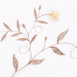 Штора-кафе «Romantik» бежево-желтый высота 45см (Ширина 84см)