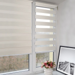 Рулонная штора «Мини День-ночь» Саванна/Жемчуг