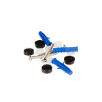 Алюминиевый потолочный карниз «Верона» двухрядный Черный (320-2 бегунок)