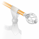 Плечики для петель для кованых карнизов (Прозрачные)