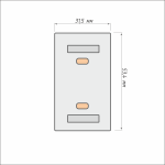 Платформа для скотча «Мини» Besta (Белая)