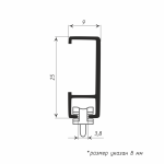Профиль «Универсал» (Упак. L= 6 м Латунь)